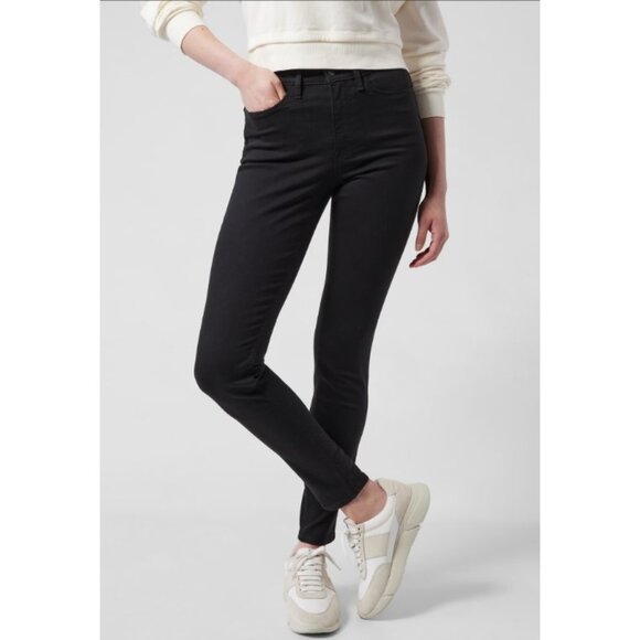 Athleta Flex Ultra Skinny Jean Pant in Black, Size 6 Petite - Picture 1 of 7